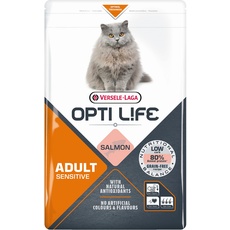 Bild von Opti Life Sensitive - Futter für Erwachsene Katzen ohne Getreide - Mit Lachs - 2,5kg