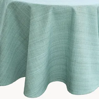 Outdoor Textilien meliert wetterbeständig 145 cm rund - mint - Türkis