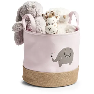 Zeller Aufbewahrungskorb Elefant Ø 30 x 29 cm 1-tlg. rosa