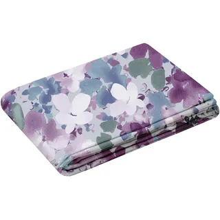 STOF Bettbezug – Größe 240 x 220 cm – Qualität Baumwollperkal – 100% Baumwolle Öko-Tex – Parma – Rosa – Modell Immergrün – Bettwäsche – Doppelbett – klassisch – Blumen