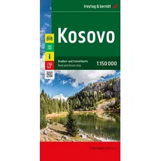 Kosovo, Straßen- und Freizeitkarte 1:150.000, freytag & berndt
