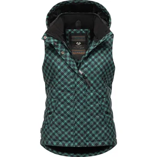 Ragwear Steppweste »Steppweste Hesty Print«, grün