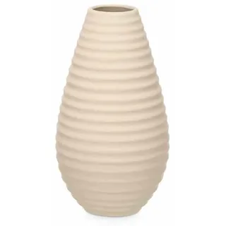 Gift Decor Vase, Beige, Keramik, 19 x 33 x 19 cm, 4 Stück, gestreift