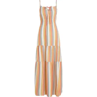 O'Neill Quorra Maxikleid Orange Multistripe M