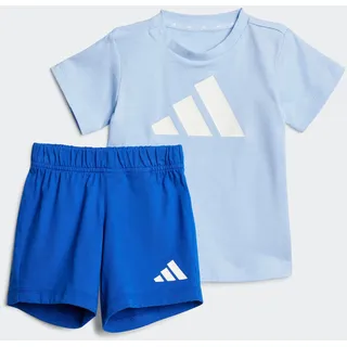adidas Essentials Tee Set glow blue/white, 12-18 Months
