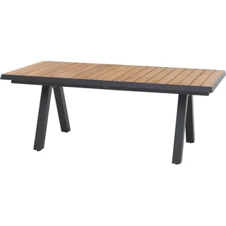 Siena Garden Gartentisch Tirana Rechteckig ausziehbar Holz Teak 100 cm x 200 cm