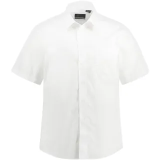 JP 1880 Herren große Größen Menswear L-8XL Hemd, Business, Halbarm, Variokragen, bis 8XL, Comfort Fit, Easycare schneeweiß 4XL 705178200-4XL