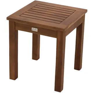 DEGAMO Beistelltisch Gartentisch HAVANNA 40x40cm, Akazie geölt, Innen Außen - Braun