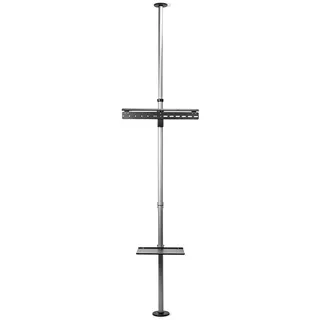 Nedis Vollbeweglicher TV-Ständer - 37 - 70 " - maximal unterstützes Bildschirmgewicht: 30 kg - kippbar - drehbar - Einstellbare voreingestellte Höhen - Aluminium / Stahl - Schwarz / Silber - Silber, Schwarz