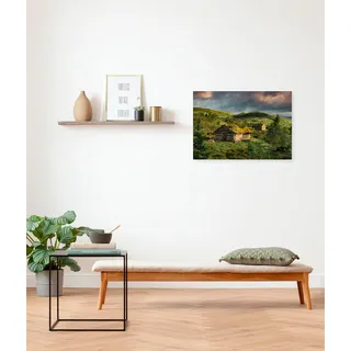 Komar Leinwandbild »Keilrahmenbild - Rustic Charme - Größe 60 x 40 cm«, Baum-Blätter-Natur-Berge-Blumen-Foto-Jahreszeiten-Landschaft-Meer-Strand-Palmen, (Packung, 1 St.), Deutsches Qualitätsvlies (155 g/m2), bunt