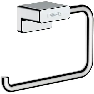 Hansgrohe AddStoris Toilettenpapierhalter, Klopapierhalter für Wandmontage, Klorollenhalter, verdeckte Befestigung, Badezimmer Zubehör, Chrom,