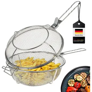 bremermann Grillkorb Ø 30 cm Edelstahl silber
