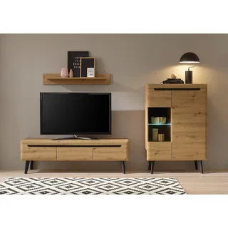 INOSIGN Wohnwand »Torge, Anbauwand, Schrankwand, Mediawand, Wohnzimmer-Set« Set, 3 Stk. tlg., beige