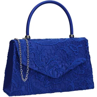 Swankyswans Kendall Damen Clutch, Spitze, elegant, elegant, Blau (Königsblau), Einheitsgröße