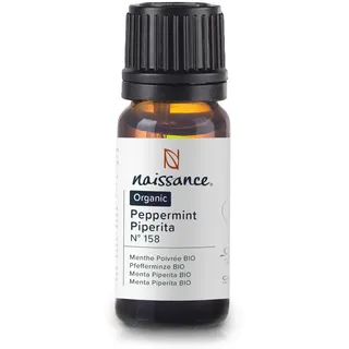 Naissance Pfefferminzöl BIO (Nr. 158) - 10ml - Mentha Piperita - 100% Reines Ackerminze Ätherisches Öl - Minzöl für Naturkosmetik, Aromatherapie, Duftlampe - Duftöl für Aroma Diffuser