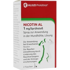 Bild Nicotin AL 1 mg/Sprühstoß Spray z.An.i.d.Mundhö Lsg