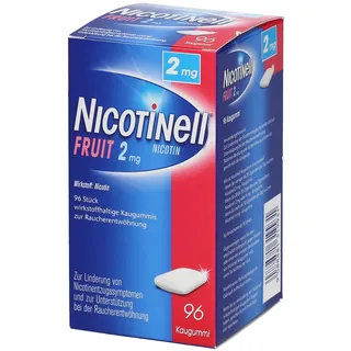 Novartis Nicotinell® fruit 2 mg 96 St 96 St Kaugummi