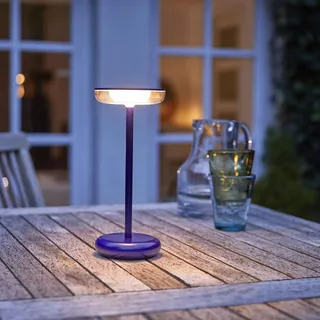 Moderne dimmbare LED Tischlampe 30cm, 1800mAh Akku, warmweiß, USB-C, 5-7h Leuchtdauer, 180 Lumen