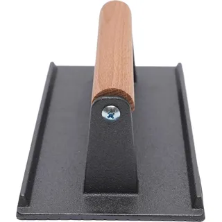 Fleischpresse aus Gusseisen, Steak- und Bacon-Presse für Pfanne & Grill, schwarz