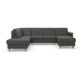 Home Affaire Wohnlandschaft Mikrofaser 3-Sitzer Braun