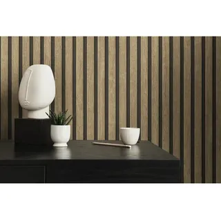 A.S. Création Vliestapete Holzpaneele Braun