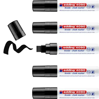 edding Kreidemarker 5 St. 4-15 mm Schwarz