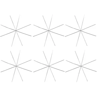 Ideen mit Herz Draht-Sterne | 8-strahliger Deko-Stern | Dekoration Weihnachten, Winter, Advent | Silber | Ø 10cm | 6 Stück