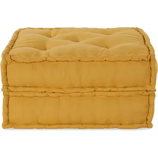 vidaXL Pouf Modular Gelb 70x70x36 cm Stoff