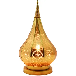Orientalisch Gold Metall 38 cm Wohnaccessoire Handarbeit Handgemacht Dekoration