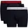 Underwear 3P BOXER Brief WB Packung 3er-Pack 3 Stk mit kontrastfarbenem Logobund