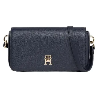 Tommy Hilfiger Emblem Flap Crossover Umhängetasche Polyurethan Space Blue