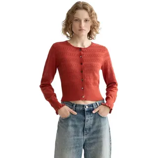 Scotch & Soda Pointelle Knitted Strickjacke - Ketchup - L