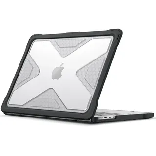 Fintie Hülle Kompatibel mit MacBook Pro 14'' M5 M4 M3 M2 M1 Pro/Max (2026-2021) A3426 A3427 A3434 A3112 A3401 A3185 A2992 A2918, Ganzkörper-Rugged Hybrid Schutzhülle TPU Stoßstange Case, Transparent