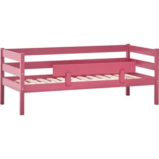 Hoppekids Einzelbett »ECO Comfort Kinderbett, Kiefer Massivholz, Jugendbett inkl. Rollrost«, 70x160 cm, wahlweise in verschieden Farben/ Matratze/ Absturzsicherung, rosa