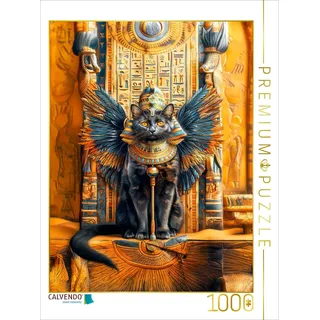 Calvendo Puzzle Tutankmia Katze in göttlicher Eleganz im Stile der Pharaonen 1000 Teile Lege-Größe 64x48cm Foto-Puzzle für glückliche Stunden