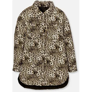 Steppjacke MADELEINE "Steppjacke Wendejacke in modischem Oversize-Look", Damen, Gr. 36, beige (sand, multicolor), Obermaterial: 100% Polyamid PA., Modern, Jacken Steppjacke