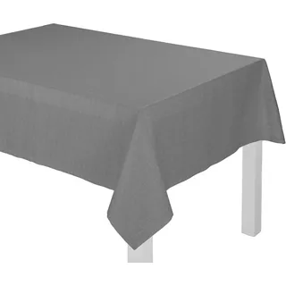 Tischdecke WIRTH "Wiessee" Gr. 3, grau, B:220cm L:130cm, Baumwolle, Leinen, Tischdecken, Tischdecke