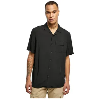 Urban Classics Viscose Camp Kurzarmhemd - Black - S