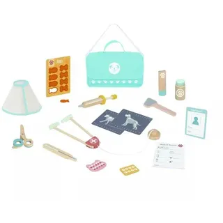 Tooky Toy: Tierarzt-Set mit Zubehör, Holz