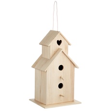 Rayher 6178300 Vogelhaus Saint Tropez, 22 x 19 x 39 cm