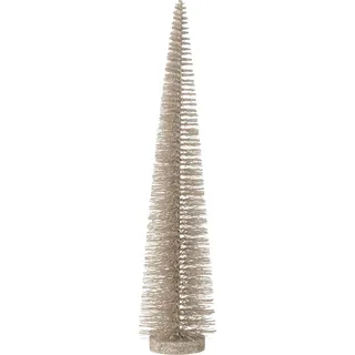 Manahee Design | Dekorativer Glitzer-Weihnachtsbaum Kunststoff Greige Mittel | Grauer Kunststoff | 39 x 10 x 10 cm - Grau