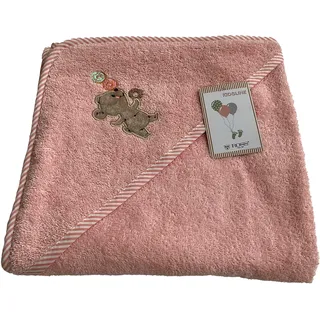 ROSS Kapuzenhandtuch »KIDSLINE« 100 % Baumwolle, Kapuze, Stickerei, pink
