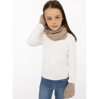 Zwillingsherz Modeschal Kids-Kaschmir Schlauschal, beige