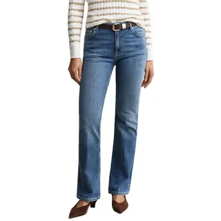 Gant 4100307 Flare Fit Jeans - Mid Blue Broken In - 27