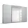 Schwebetürenschrank OTELI 315 x 210 x 68 cm Grau