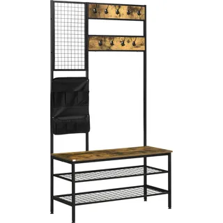 Fortuna Lai Tragetasche aus Stahl, rustikal-braun, robust & vielseitig einsetzbar für Outdoor & Alltag - Braun