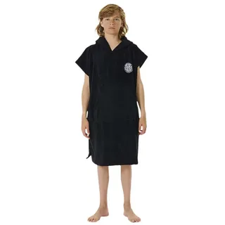 Rip Curl Logo Poncho - Black - S