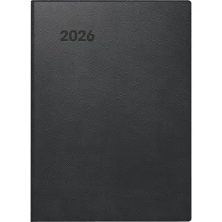 BRUNNEN Taschenkalender Mod. 736 '26 | A6, Kunststoff, schwarz