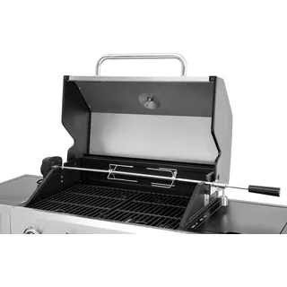 Grillspieß HANSEATIC, silber (silberfarben), B:10cm H:13cm L:104cm, Edelstahl, Spieße, Grillspieß, 104 cm Länge