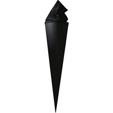 Bild von URSUS Schultüten Bastel-Schultüte mit Filzmanschette, schwarz, Höhe: 70 cm, Durchmesser: 20 cm
